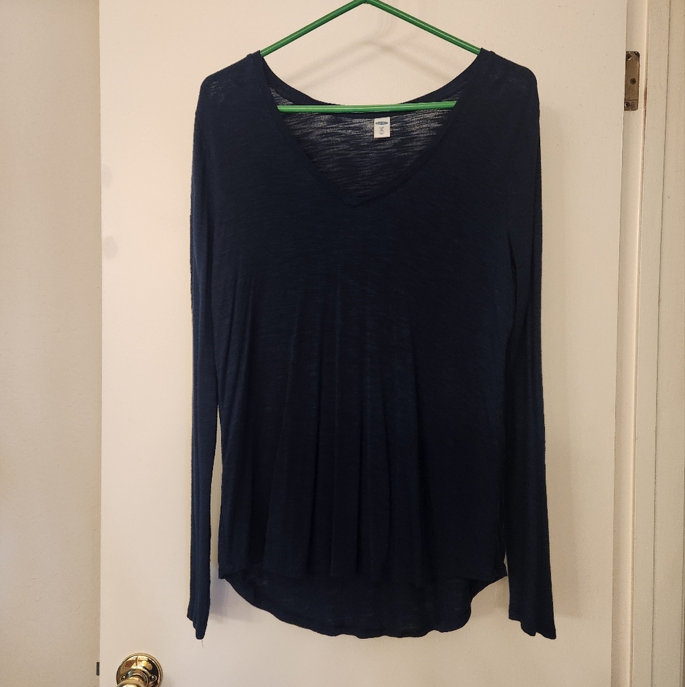 Women's deep Green  V-Neck Top
